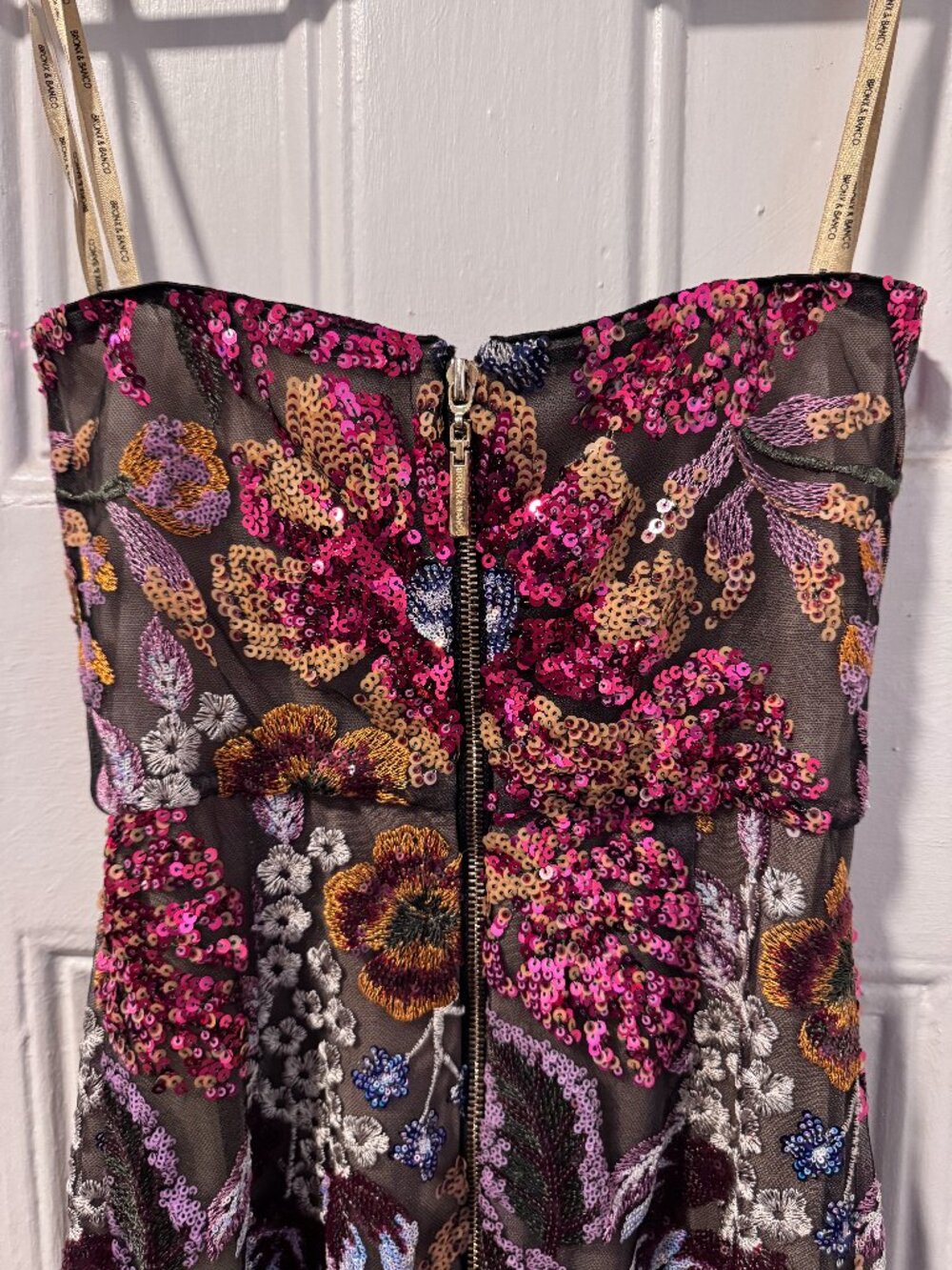 Dahlia Gown Strapless Fitted Embellished Sequin Formal Dress STUNNING - Size XS - Picture 9 of 14